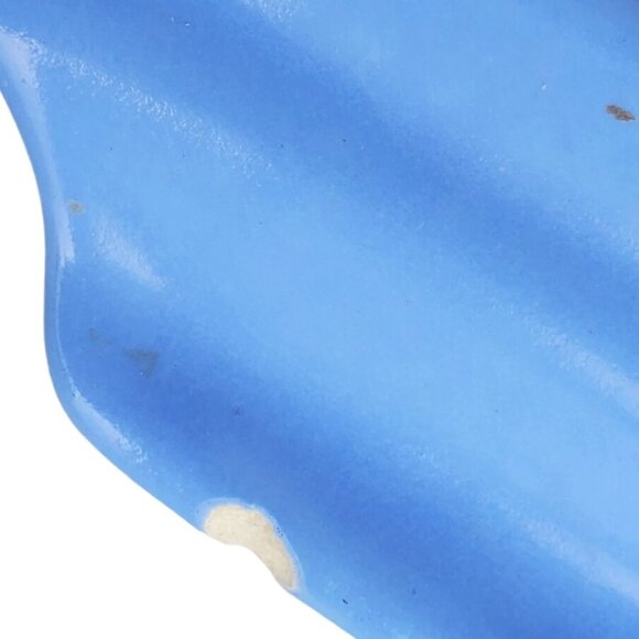 Art Deco Butter Dish Vernon Kilns Ultra California Aster Blue Tray Vintage - Picture 9 of 10